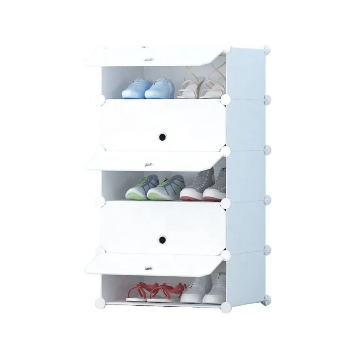 Pantofar Modular, 5 usi, Naimeed D7897, 37x47x90cm, Alb