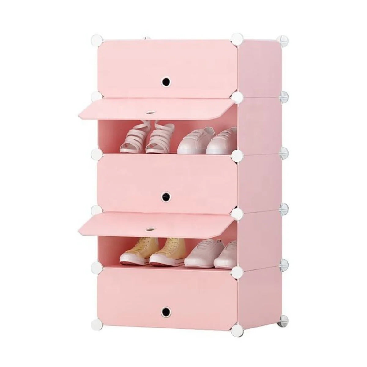 Pantofar Modular, 5 usi, Naimeed D7898, 37x47x90cm, Roz