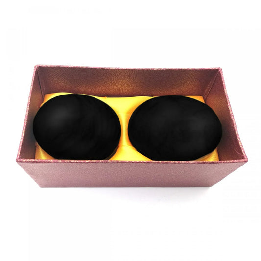 Set Oua decorative din marmura 2 buc/set, D8, Negru