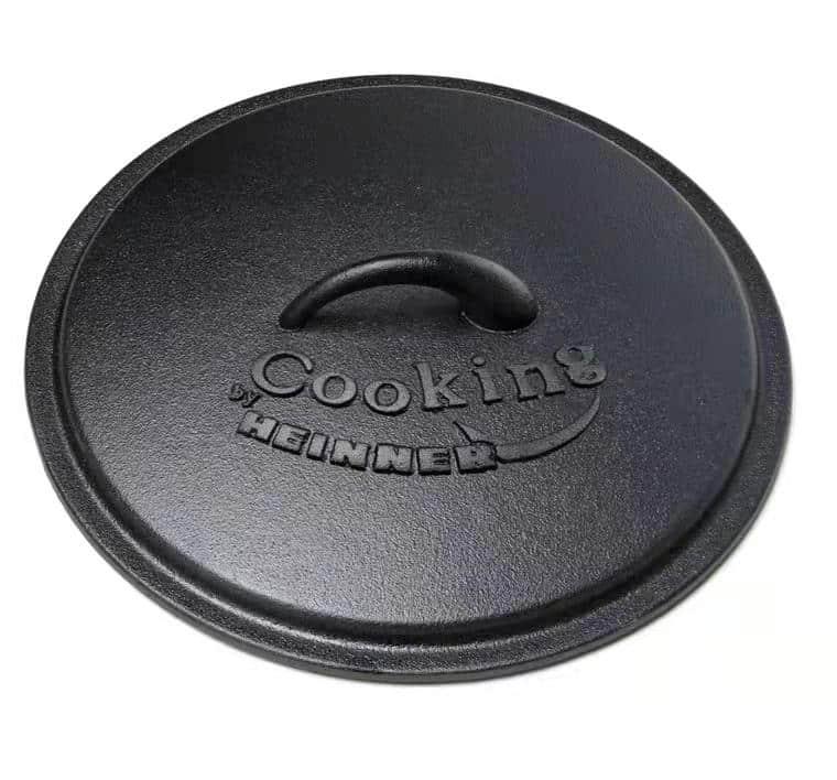 Ceaun din fonta pura cu capac, 25x10cm, capacitate 3.5L, HEINNER / DCN65350