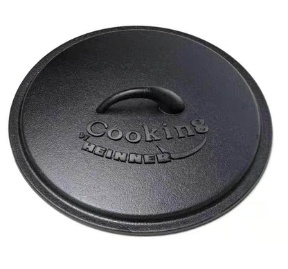 Ceaun din fonta pura cu capac, 25x10cm, capacitate 3.5L, HEINNER / DCN65350