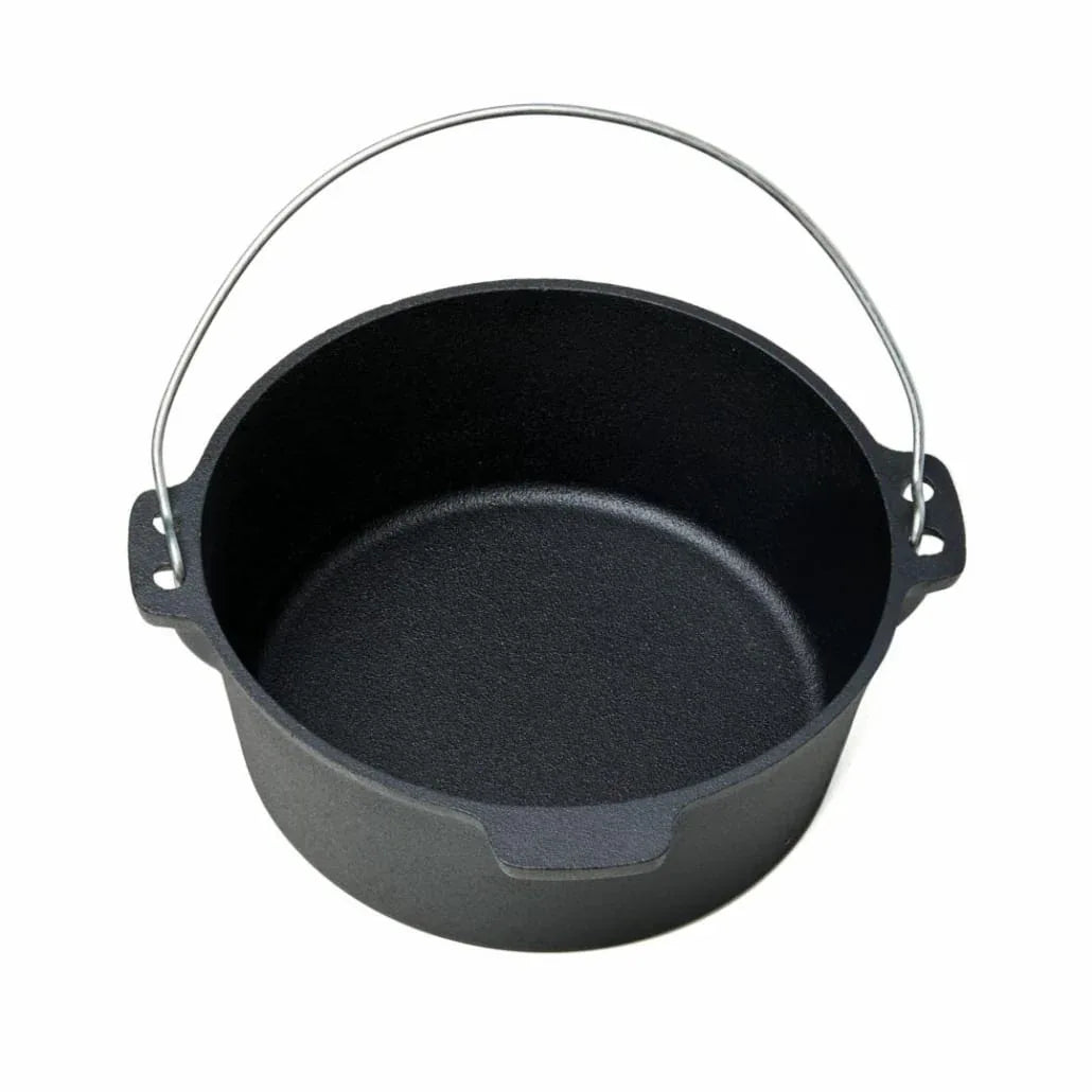 Ceaun din fonta pura cu capac, 25x10cm, capacitate 3.5L, HEINNER / DCN65350