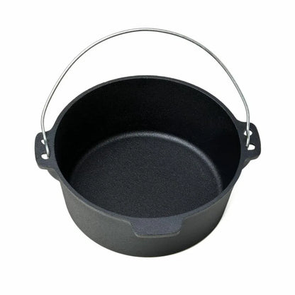 Ceaun din fonta pura cu capac, 25x10cm, capacitate 3.5L, HEINNER / DCN65350