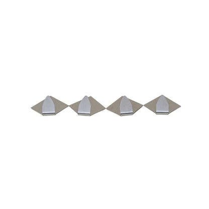 Set 4 cuiere din inox cu adeziv super rezisten Z-TOOLS / DSY 1037