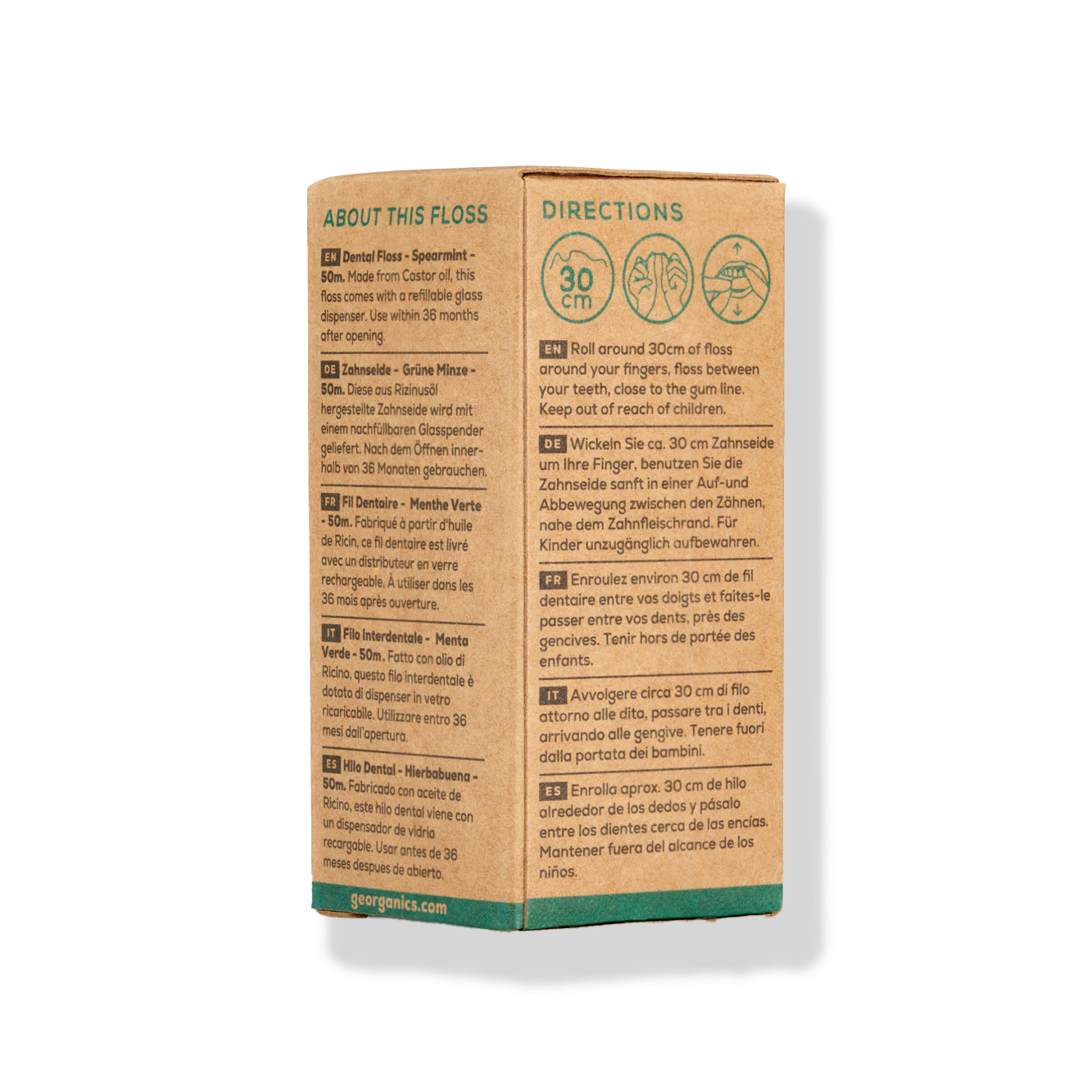 Ață dentară – Mentă verde (Spearmint) – ață din bionylon