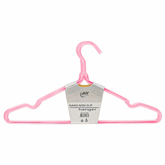 Set 10 umerase, haine copii, Naimeed D5543, invelis silicon, Roz, 29x17cm