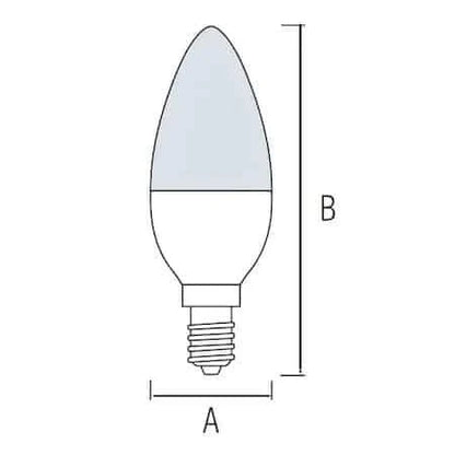 Bec led lumanare, Horoz, ULTRA-6w, 6400K, 510ml, 175-250V, E14 / EXT 001-003-0006