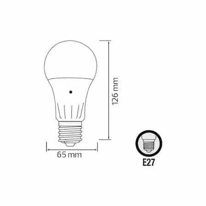 Bec led Horoz, DARK-10w, cu senzor, 4200k, 1032ml, 170-240v, E27 / EXT 001-068-0010