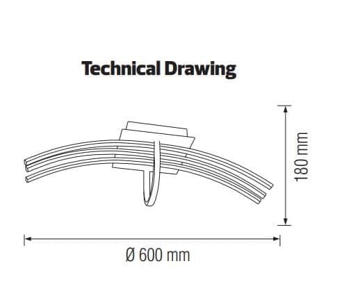 Lampa Horoz LED Orion Crom 30W 4000K 110-240V / EXT 019-017-0030