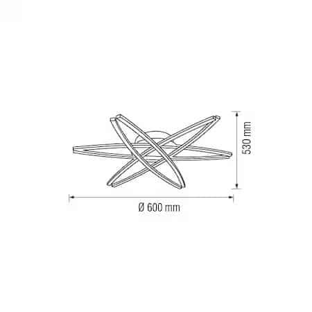 Lustra Horoz LED Avalon, 36W 4000K 110-240V / EXT 019-018-0035