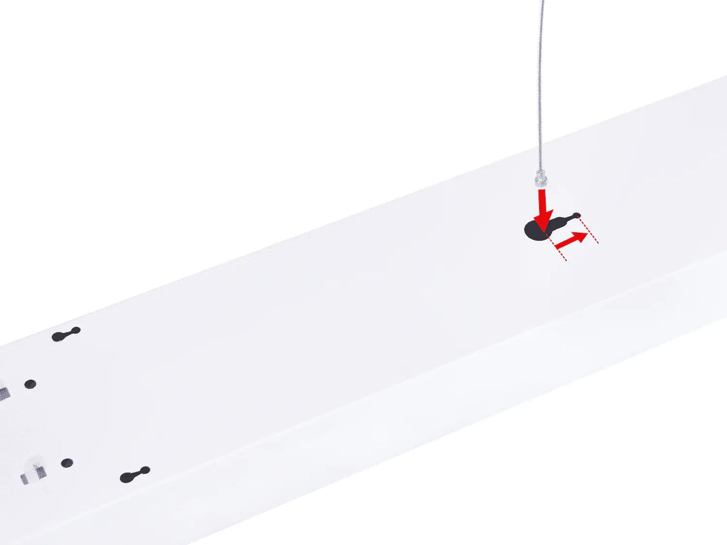 Plafoniera LED suspendata, HOROZ, 40W, 118x7.5x5cm / EXT 019-051-0040