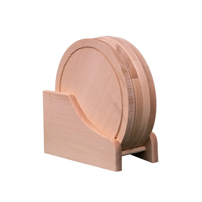 Set 4 bucati tocator rotund cu suport / EXT 10147