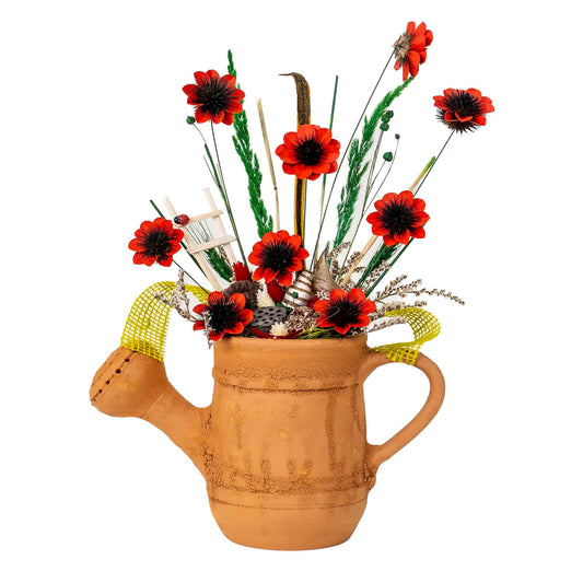 Aranjament, stropitoare mare din ceramica cu flori / EXT 10162