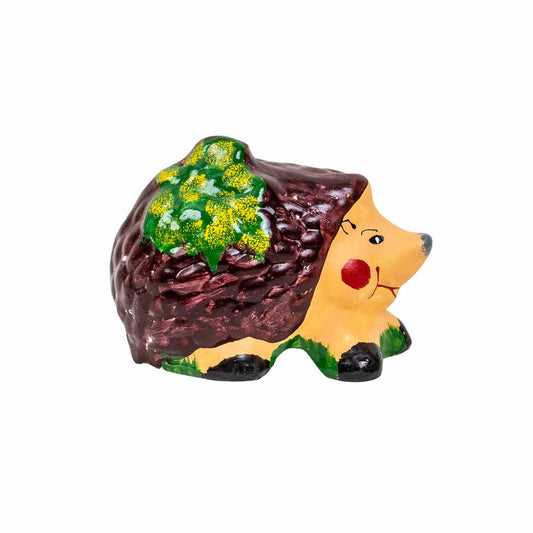 Decoratiune pentru gradina, din ceramica, model arici simplu, inaltime 12cm, lungime 17cm / EXT 10212