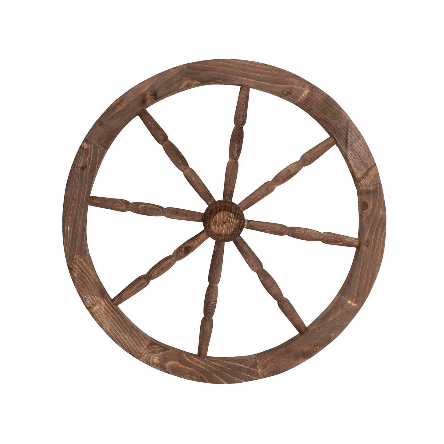 Roata decorativa din lemn, diametru 59 cm, maro / EXT 10231