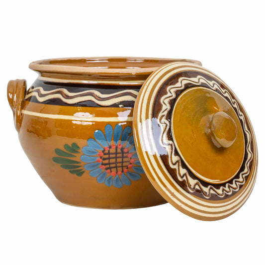 Oala din lut cu capac, diametru 24 cm, capacitate 10l, Z-TOOLS / EXT10458