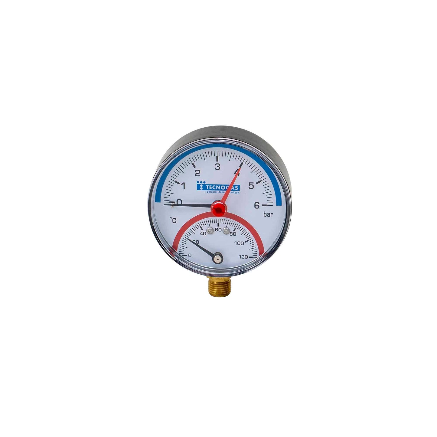 Termomanometru radial 1/2", 6 bar, cadran 8mm Z-TOOLS / EXT 10540013