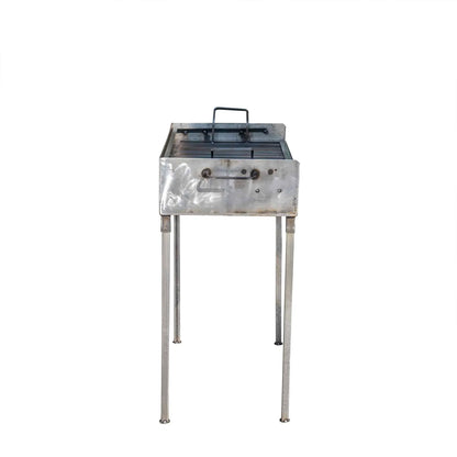 Gratar metalic pe carbuni cu 2 nivele 60x37cm / EXT 5720
