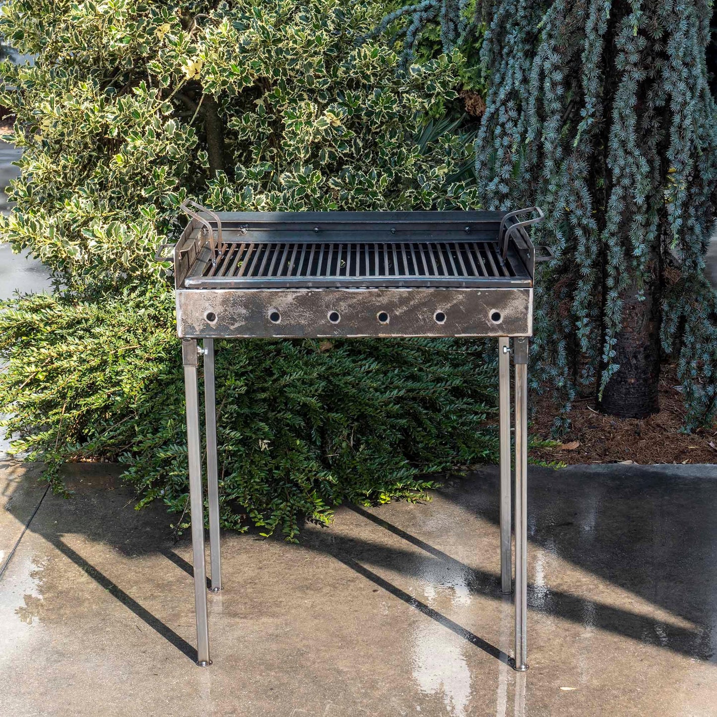 Gratar metalic pe carbuni cu 2 nivele 60x37cm / EXT 5720