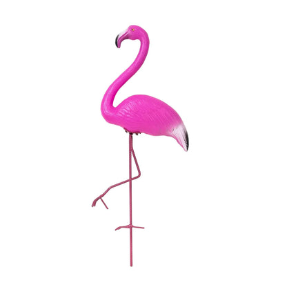 Pachet decor pentru gradina din plastic, flamingo, lebada si barza / EXT 10245