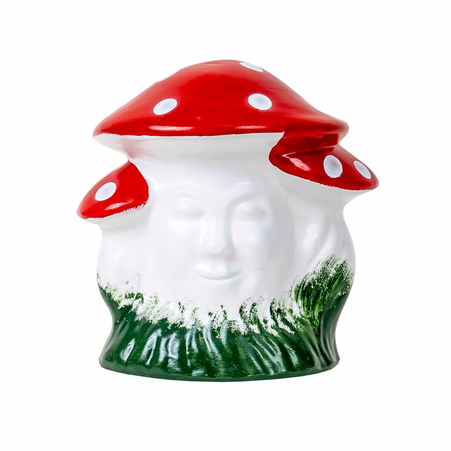 Ciuperca decorativa pentru gradina, din ceramica, inaltime 25cm, latime 25cm / EXT 6076