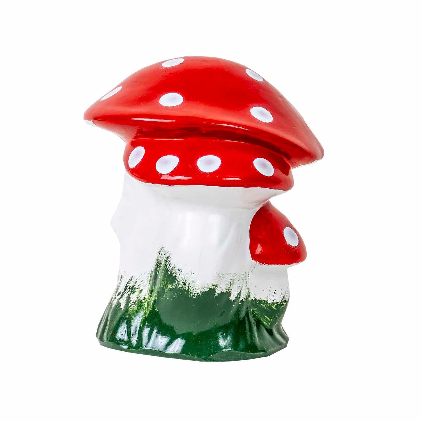 Ciuperca decorativa pentru gradina, din ceramica, inaltime 25cm, latime 25cm / EXT 6076