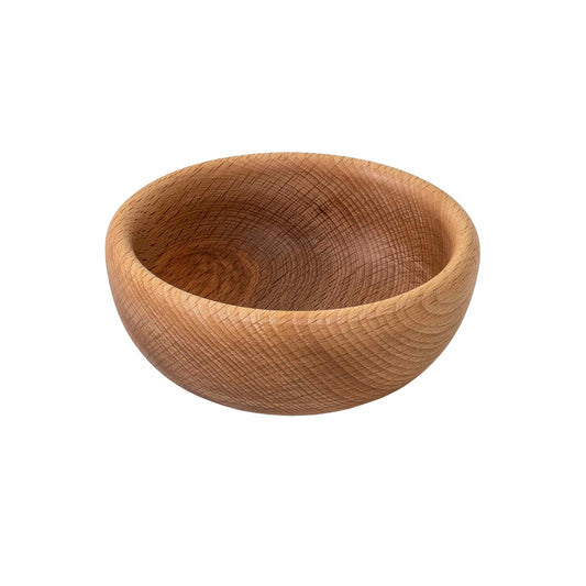 Bol rotund din lemn, diametru 14 cm / EXT 6097