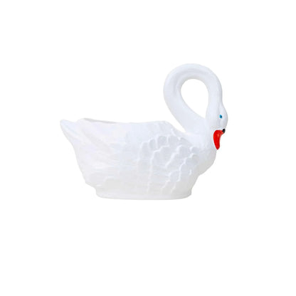 Ghiveci din plastic, model lebada alb, lungime 43cm, Z-TOOLS / EXT 6213