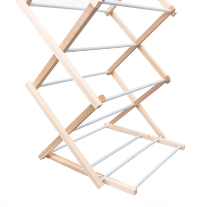 Uscator de rufe din lemn 178x54cm pliabil / EXT 8086