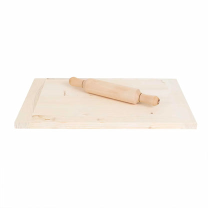 Planseta din lemn pentru modelat aluatul, 30x41cm + sucitor de 30cm / EXT 9869