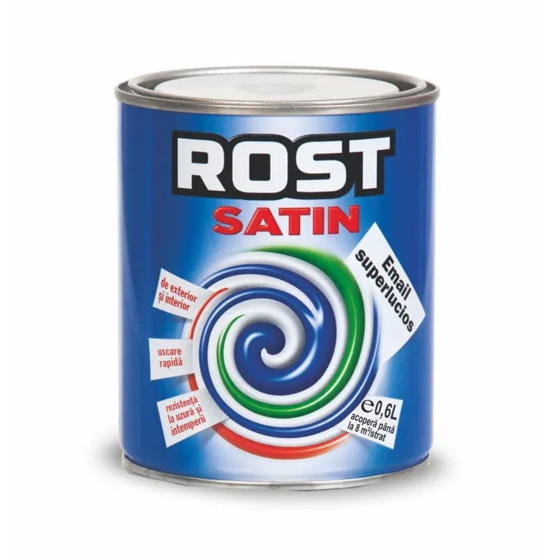 Vopsea alchidica pentru lemn/metal, Rost Satin, pentru interior/exterior, 0.6L, crem Z-TOOLS / EXT10048