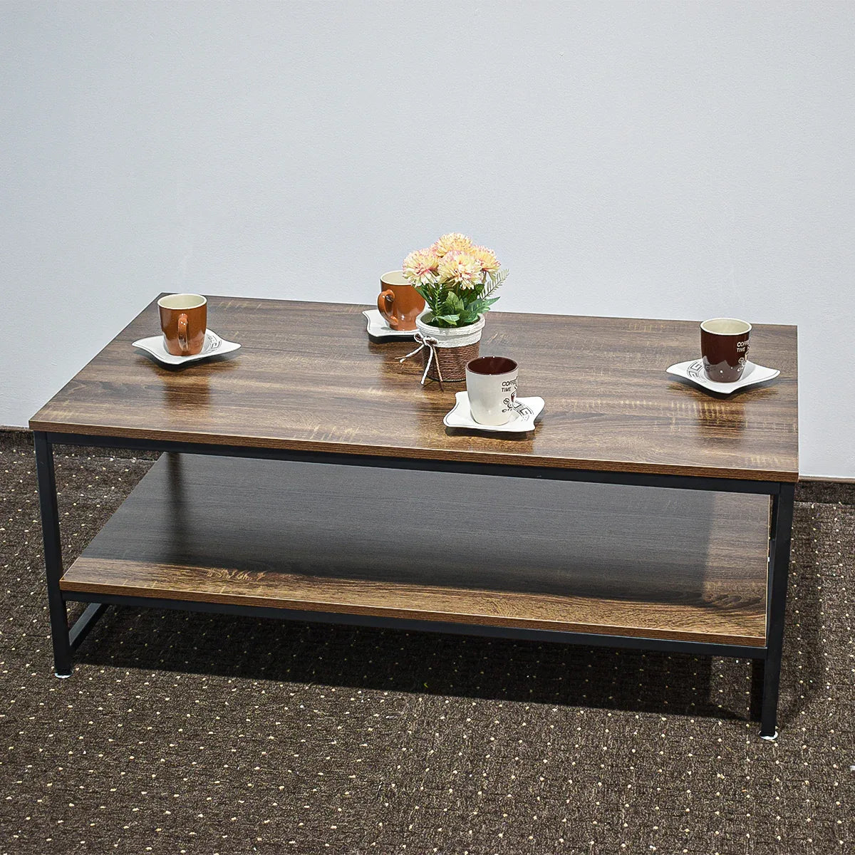 Masuta de cafea, stil modern, inaltime 43cm, Naimeed F51, Nuc