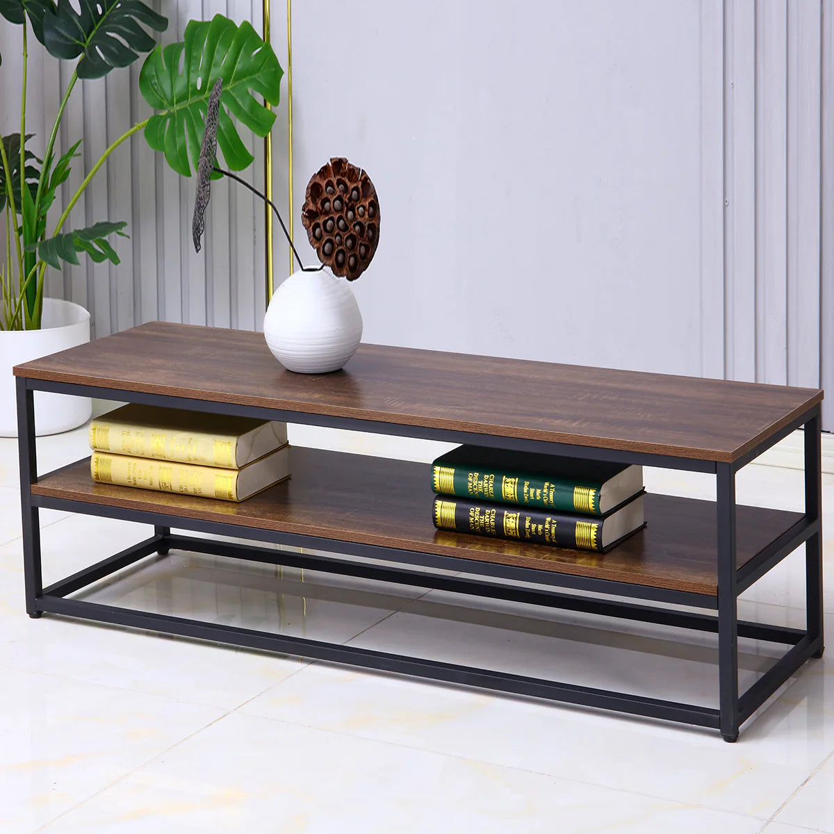 Masuta de cafea, stil modern, inaltime 43cm, Naimeed F52, Nuc