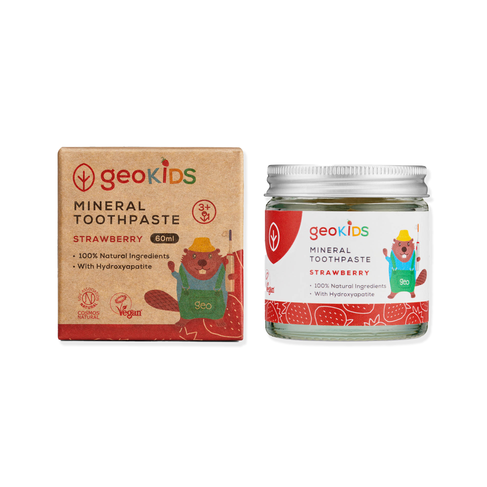 Pasta de dinți minerală Naturală pentru Copii - Căpșuni