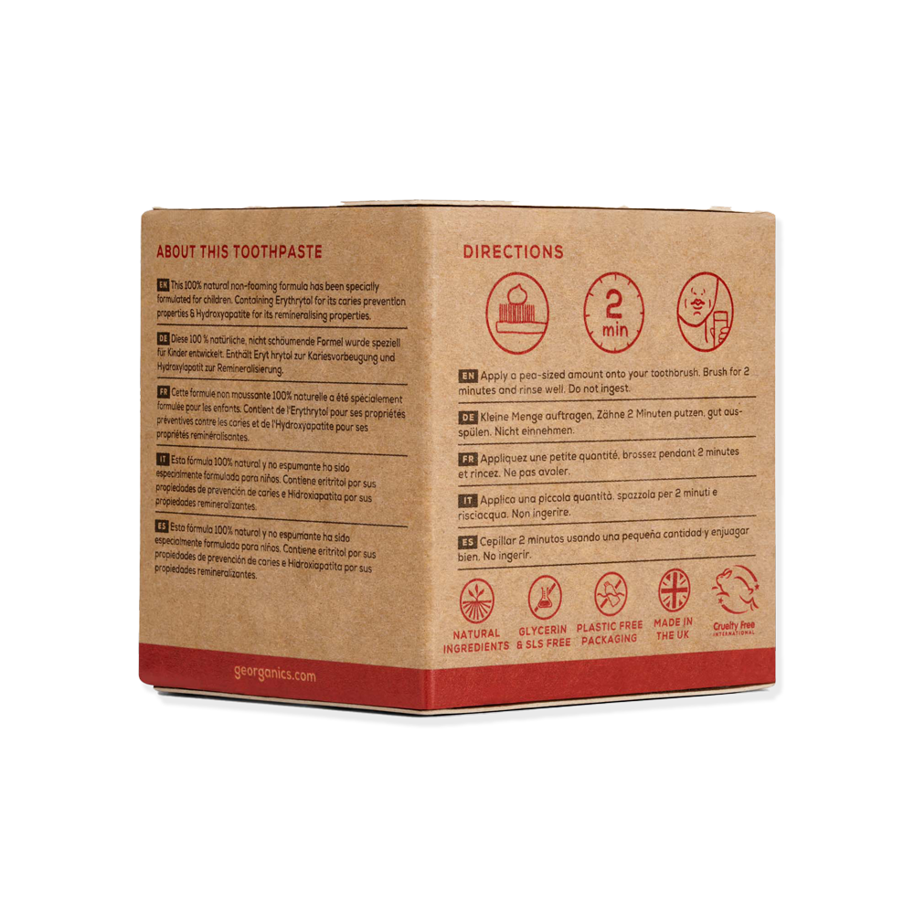 Pasta de dinți minerală Naturală pentru Copii - Căpșuni