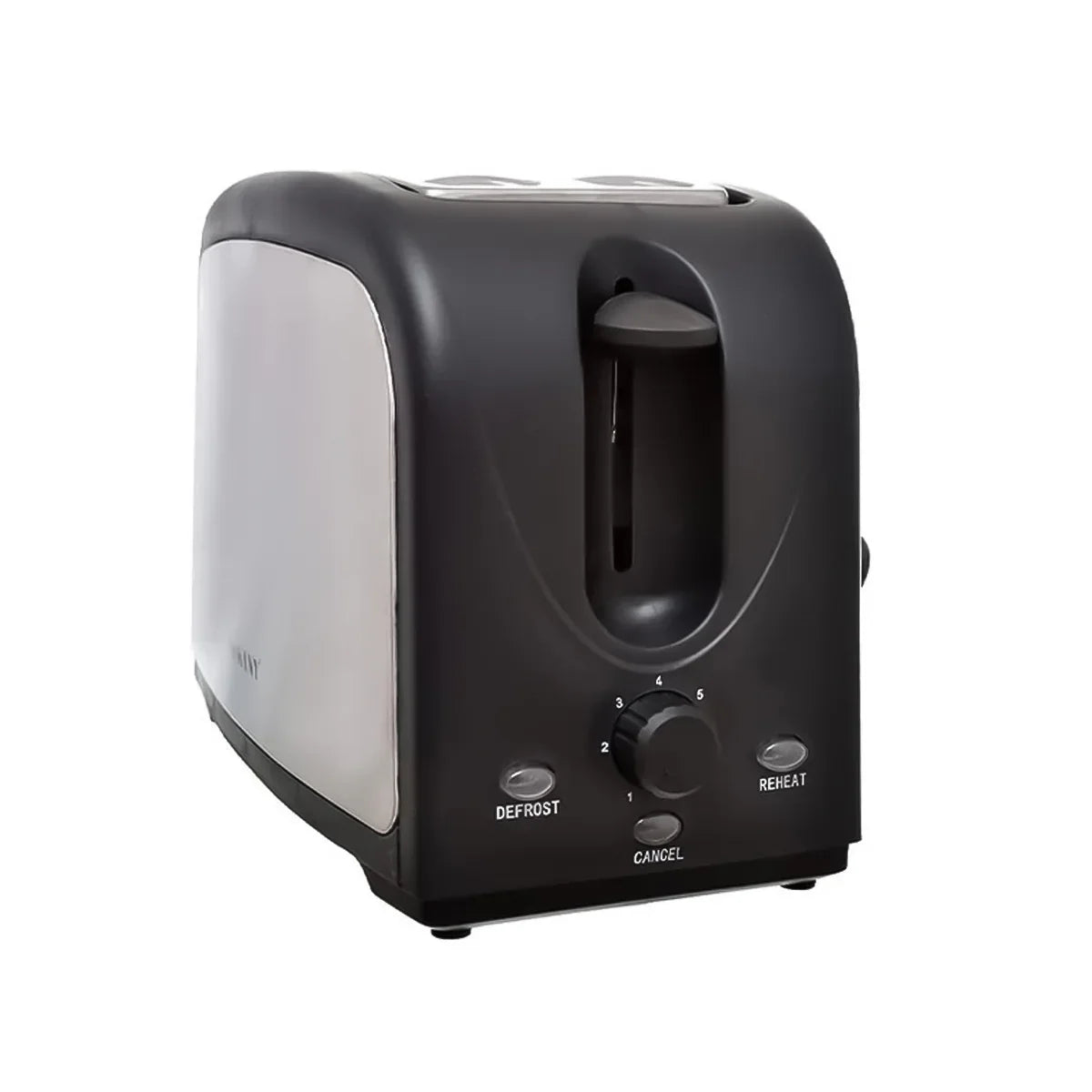 Prajitor de paine Sokany HJT-008S, 800 W, 2 felii, Grad de rumenire ajustabil, Functie dezghetare, Negru/Inox