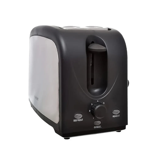 Prajitor de paine Sokany HJT-008S, 800 W, 2 felii, Grad de rumenire ajustabil, Functie dezghetare, Negru/Inox