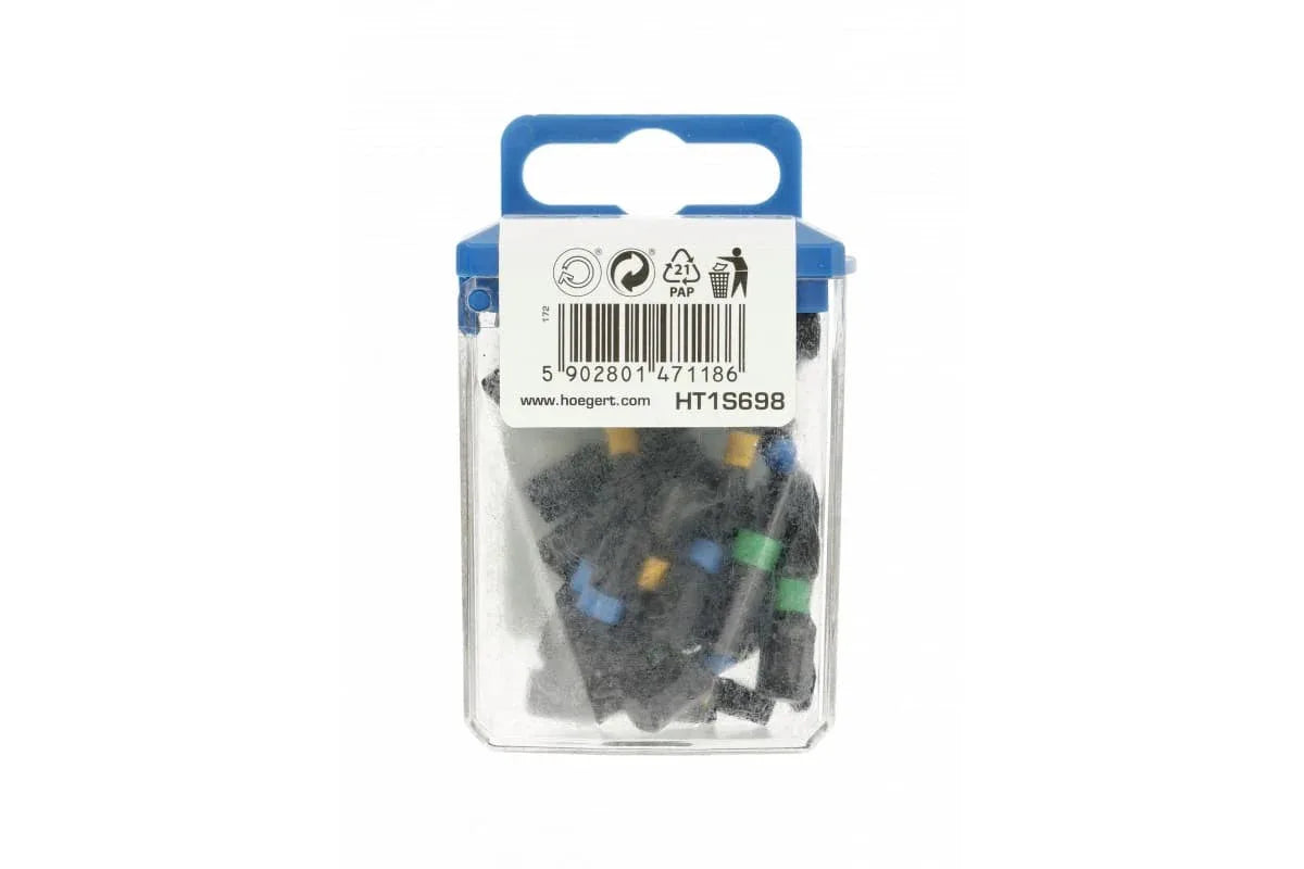 Set 20 biti de impact mixt 25mm HOGERT / HT1S698