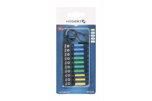 Set 10 biti de impact 1/4, 50mm HOGERT / HT1S699
