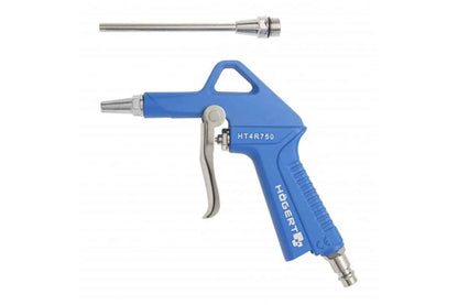 Pistol suflat, cu duza scurta si lunga, 1/4", presiune 6bar HOGERT / HT4R750