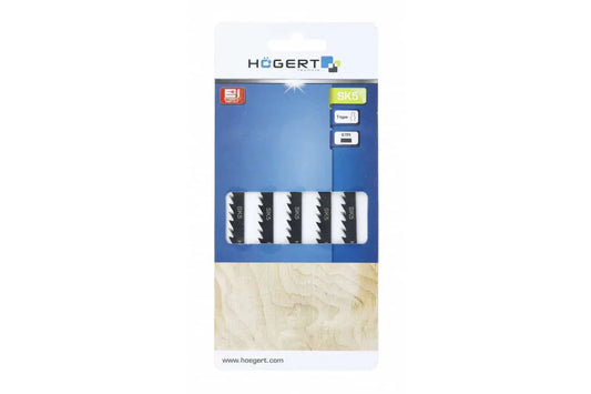 Set 5 bucati lame pentru fierastrau electric, HOGERT 6TPI, 100mm / HT6D651