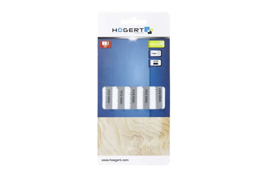 Set 5 bucati lame pentru fierastrau electric, HOGERT 10TPI, 100mm / HT6D665