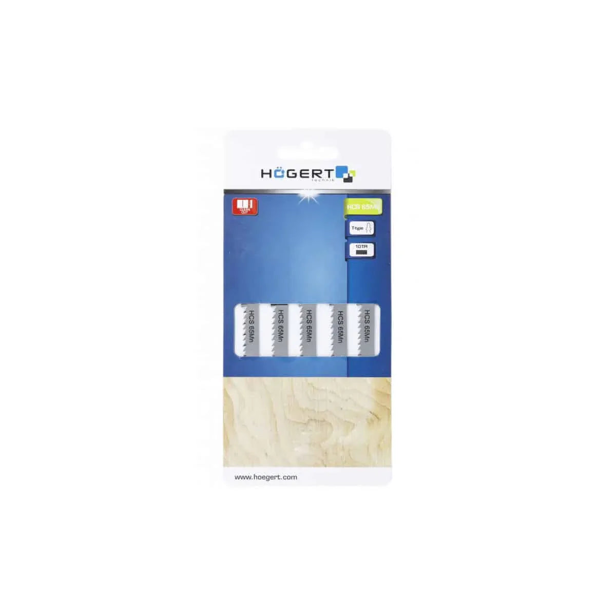 Set 5 bucati lame pentru fierastrau electric, HOGERT 10TPI, 100mm / HT6D666
