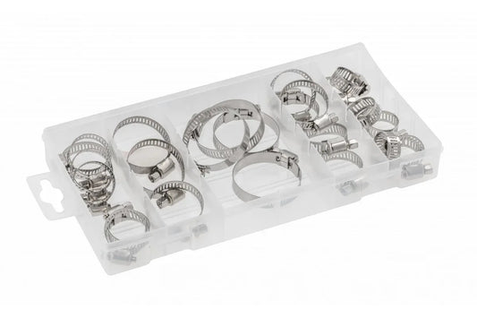 Set 40 coliere din otel zincat de 9mm HOGERT / HT8G512