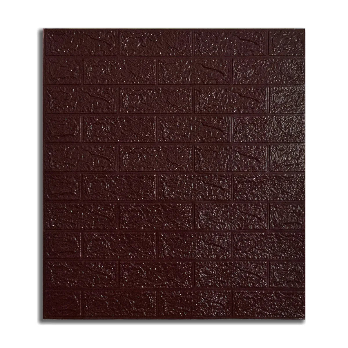 Set 10 x Tapet 3D Autoadeziv, design modern, rezistent la umezeala, usor de curatat, 70x77cm, Visiniu inchis