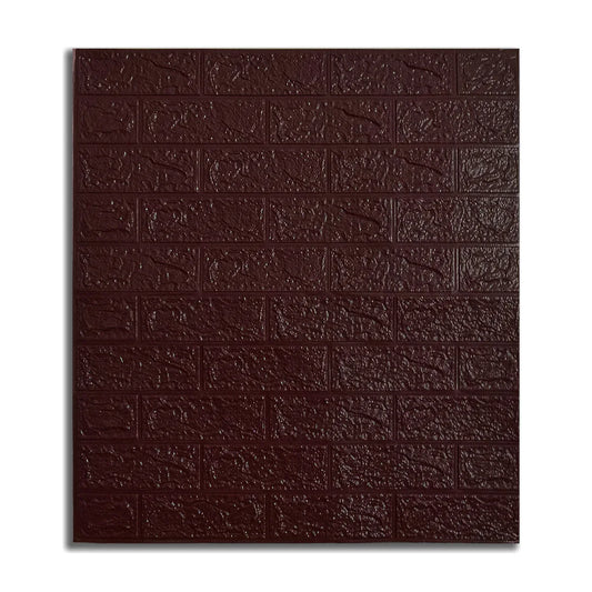 Set 10 x Tapet 3D Autoadeziv, design modern, rezistent la umezeala, usor de curatat, 70x77cm, Visiniu inchis