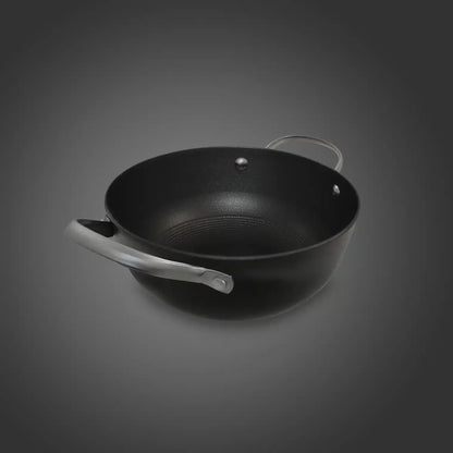 Cratita din fonta tip fagure cu capac de sticla OTI, diametru 20cm, capacitate 2l 181653 / OTI 0014