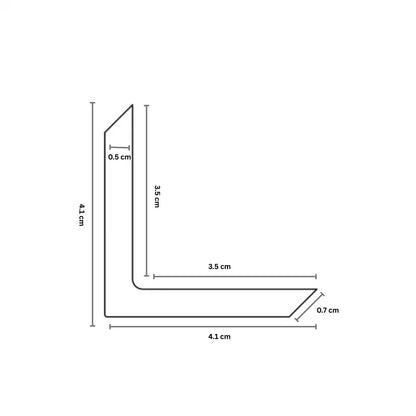 Cornier Perimetral, exterior, din compozit WPC ,cu strat coextrudat protector Naimeed D7510, Dimensiuni 280X4.1X4.1cm, Maro