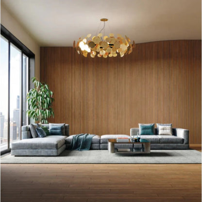 Panou riflaj MDF flexibil, Naimeed D7839, finisaj premium tip furnir tehnologic, 270x60x1.2cm