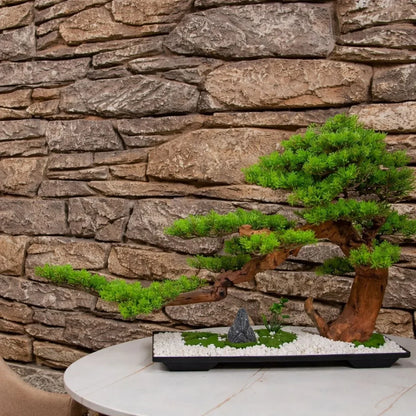Panou decorativ 3D, efect piatră naturală, ultraușor, Naimeed D7576, pentru interior și exterior, 120x60x5.7cm, Alb